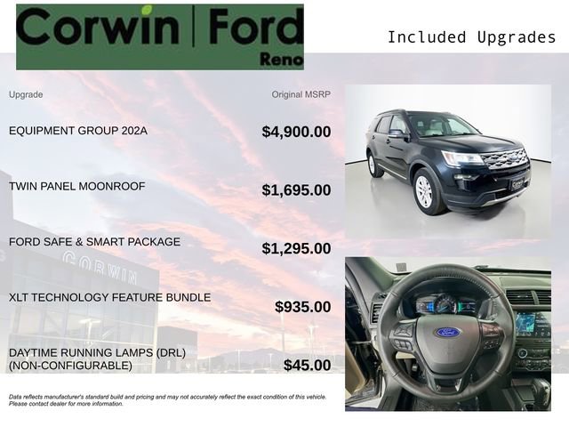 Certified 2018 Ford Explorer XLT w/ Equipment Group 202A AWD/4WD image 3