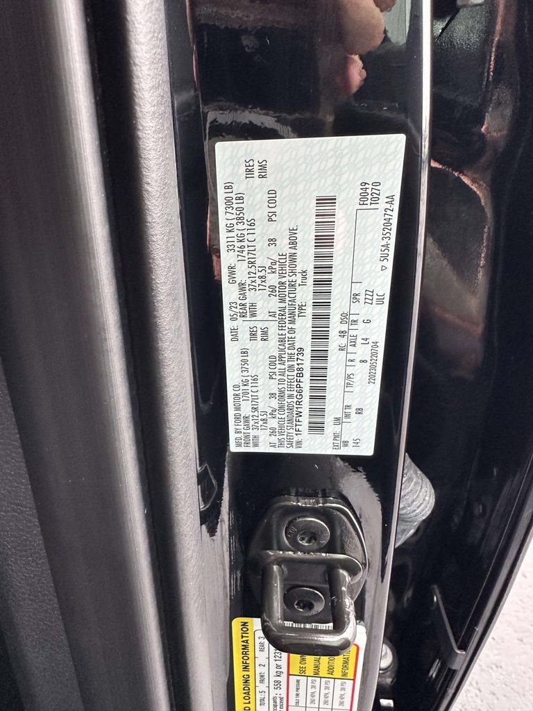 Certified 2023 Ford F150 Raptor w/ Raptor 37 Performance Package AWD/4WD image 22