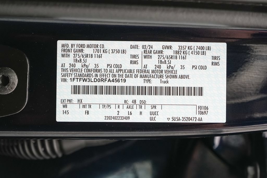 Certified 2024 Ford F150 XLT w/ Equipment Group 302A MID AWD/4WD image 24