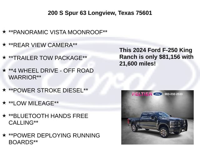 Certified 2024 Ford F250 King Ranch w/ FX4 Off-Road Package AWD/4WD image 10