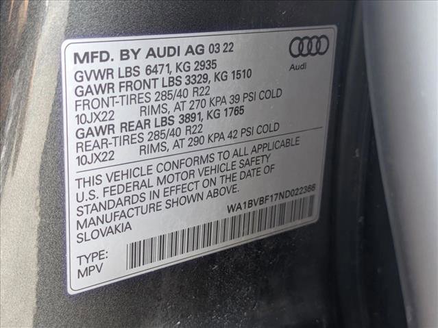 Used 2022 Audi Q8 Premium Plus AWD/4WD image 26