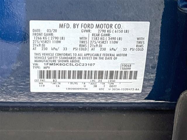Certified 2020 Ford Explorer ST w/ ST Street Pack AWD/4WD image 36