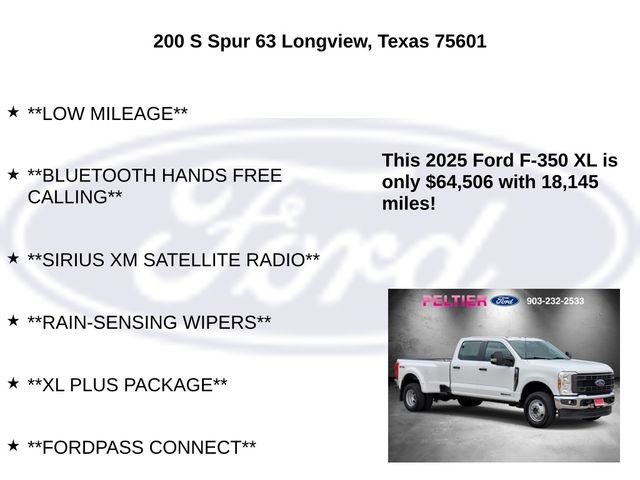 Certified 2025 Ford F350 XL w/ XL Chrome Package AWD/4WD image 10