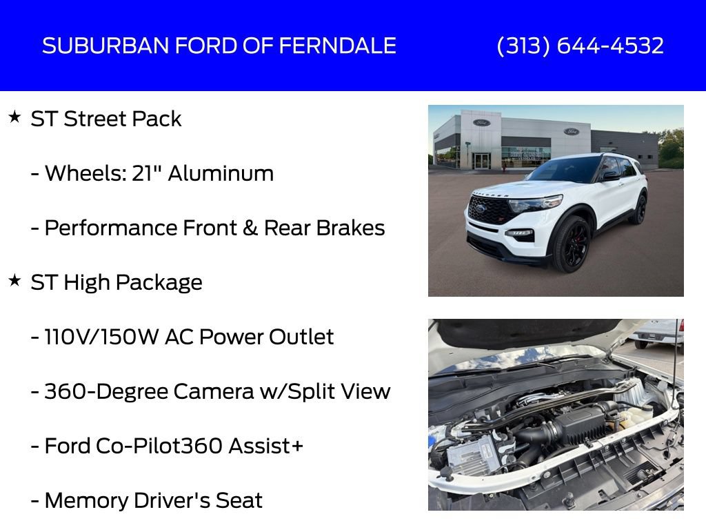 Certified 2024 Ford Explorer ST w/ Equipment Group 401A AWD/4WD image 13