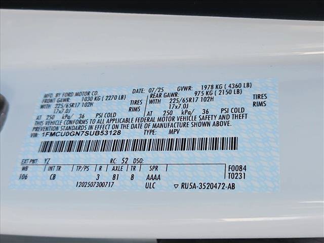 Certified 2025 Ford Escape Active FWD image 20
