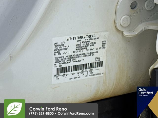 Certified 2022 Ford Explorer ST w/ Equipment Group 401A image 39