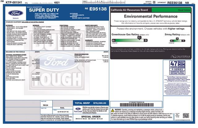 Certified 2024 Ford F250 Lariat w/ FX4 Off-Road Package AWD/4WD image 6