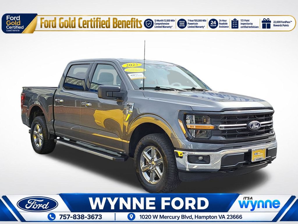 Certified 2025 Ford F150 XLT w/ Equipment Group 301A Standard