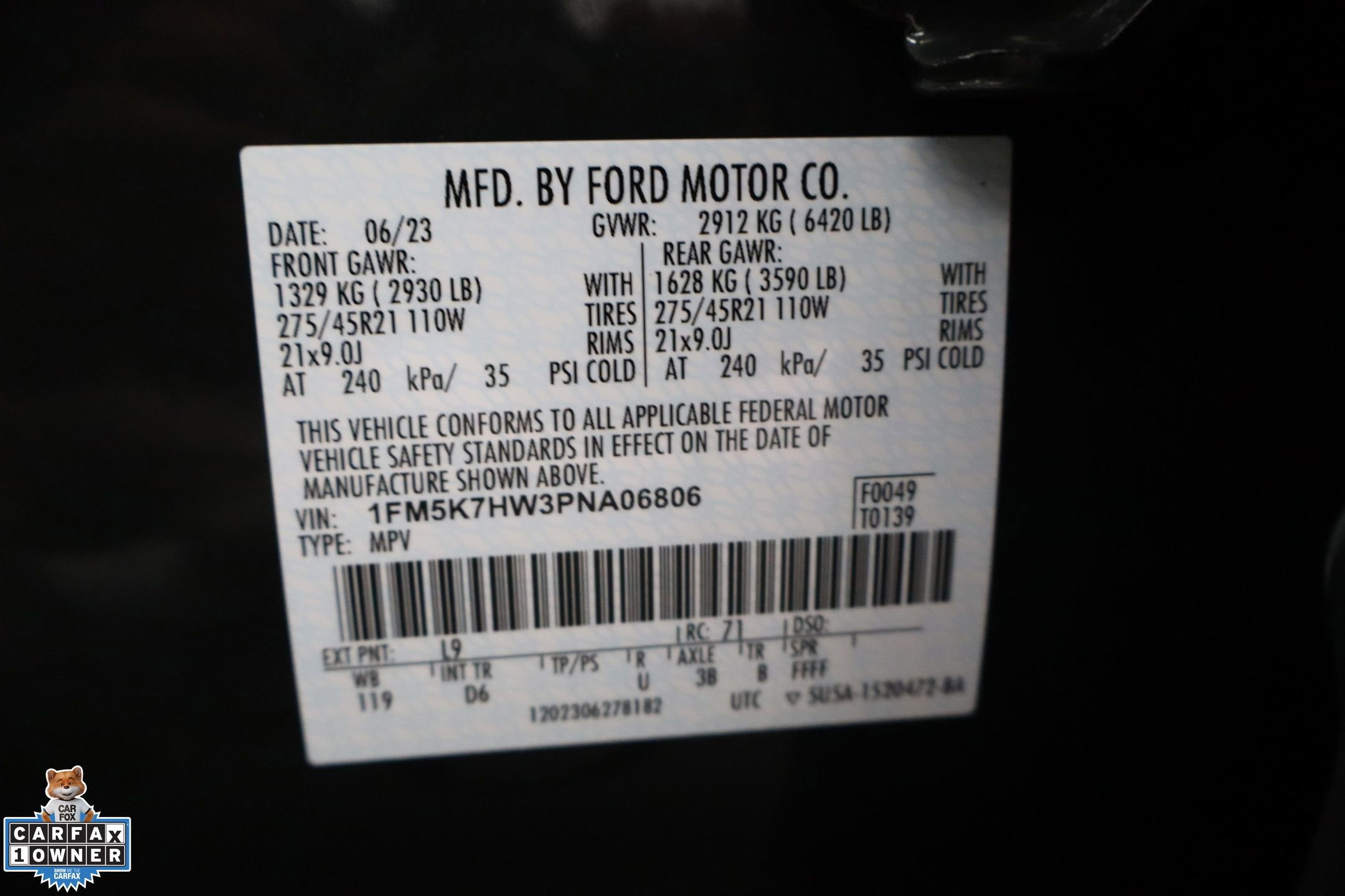 Certified 2023 Ford Explorer Platinum w/ Technology Package RWD image 31