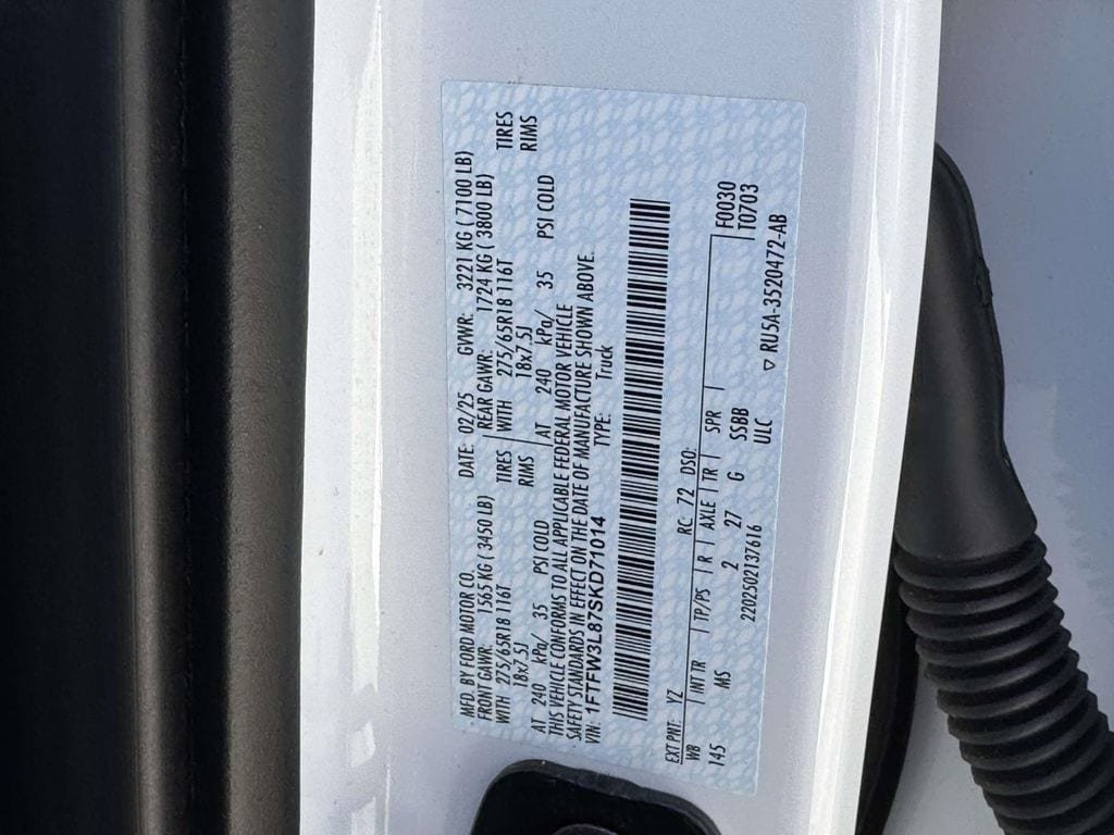Certified 2025 Ford F150 XLT w/ Equipment Group 301A Standard AWD/4WD image 27
