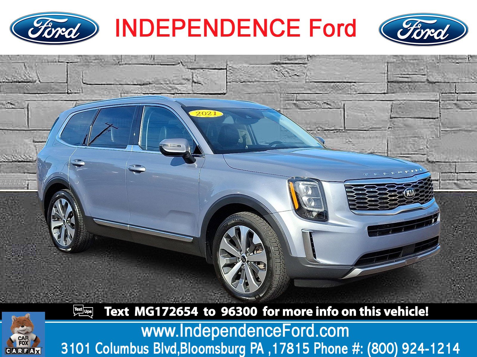 Used 2021 Kia Telluride EX w/ EX Premium Package