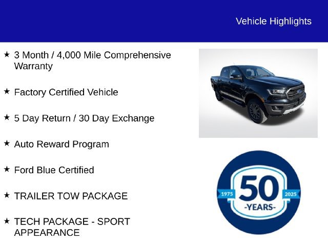 Certified 2021 Ford Ranger Lariat w/ Equipment Group 501A High AWD/4WD image 5