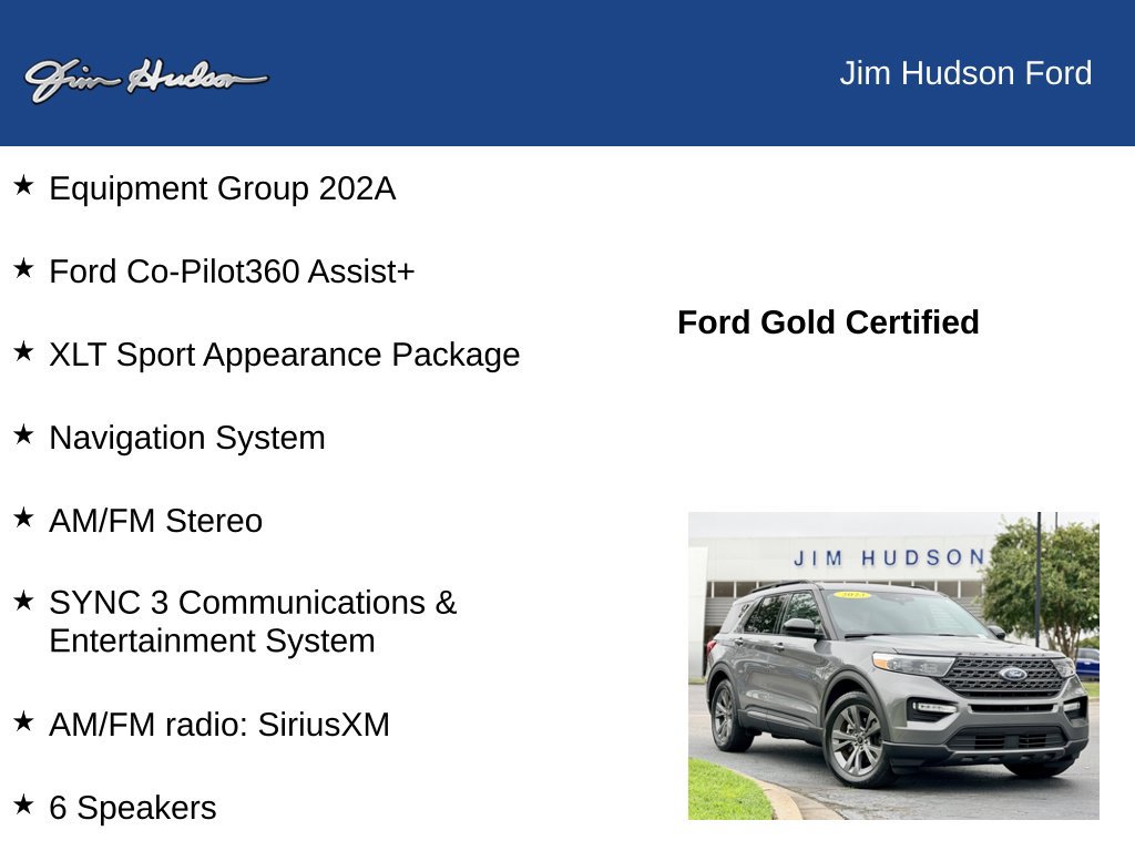 Certified 2023 Ford Explorer XLT w/ Equipment Group 202A RWD image 12