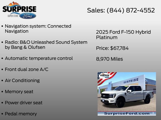 Certified 2025 Ford F150 Platinum w/ Equipment Group 702A High AWD/4WD image 18