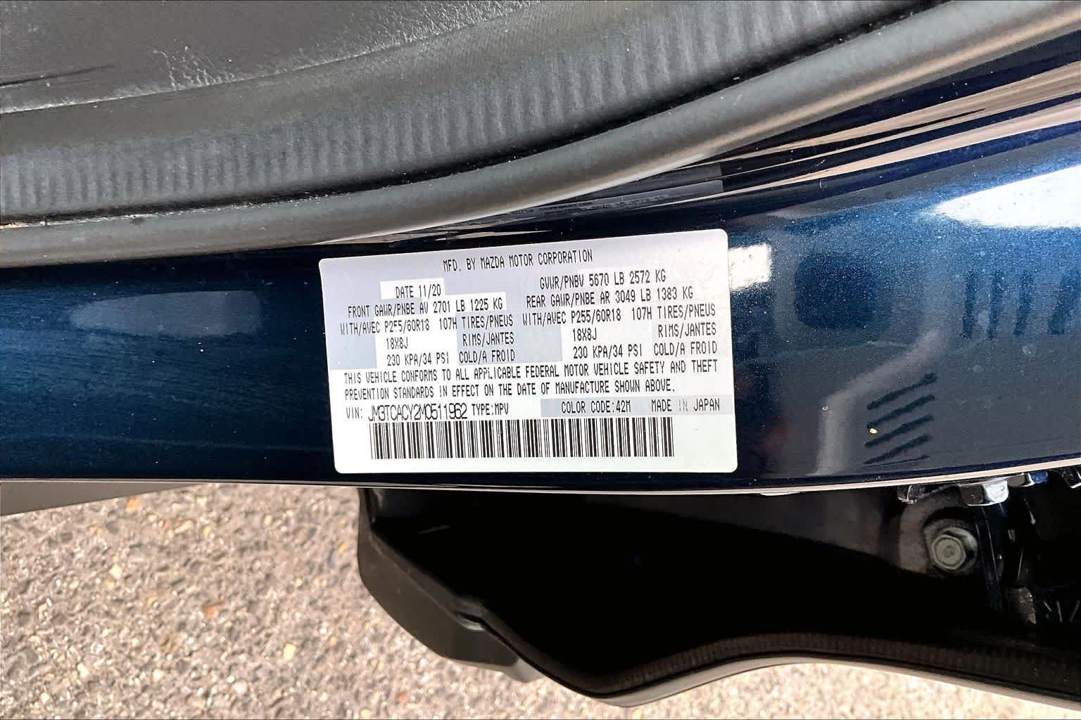 Used 2021 MAZDA CX-9 Touring w/ Touring Premium Package FWD image 36