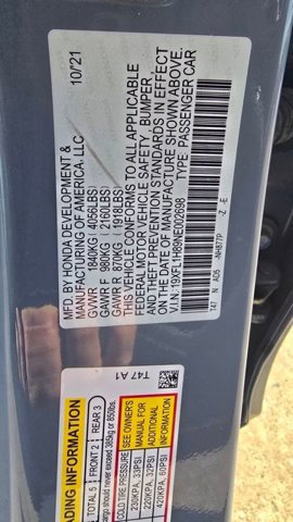 Used 2022 Honda Civic Sport Touring image 6