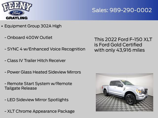 Certified 2022 Ford F150 XLT w/ Equipment Group 302A High AWD/4WD image 9