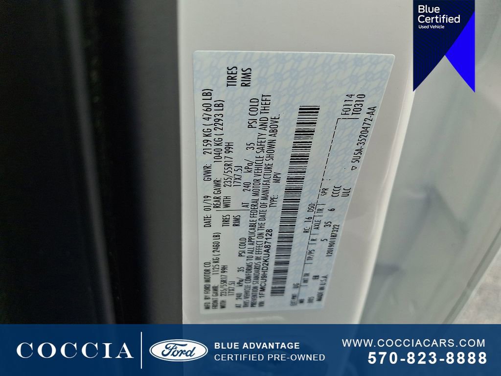 Certified 2019 Ford Escape SEL AWD/4WD image 26