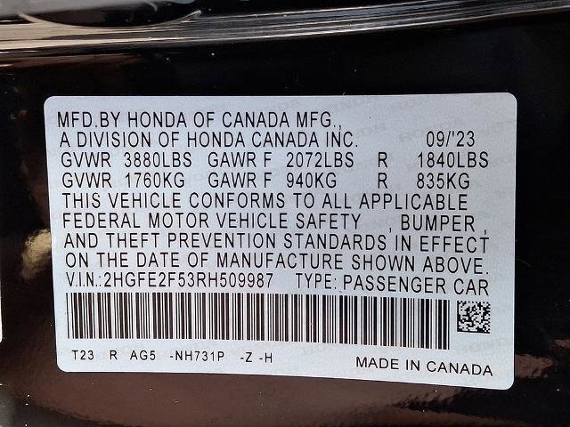Used 2024 Honda Civic Sport image 26