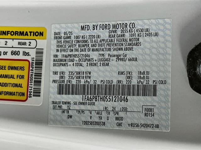 Certified 2025 Ford Mustang Coupe RWD image 21
