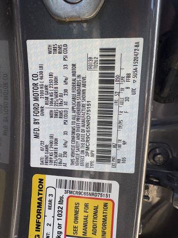 Certified 2022 Ford Bronco Sport Outer Banks w/ Tech Package AWD/4WD image 29