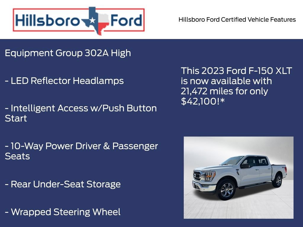 Certified 2023 Ford F150 XLT w/ Equipment Group 302A High AWD/4WD image 13