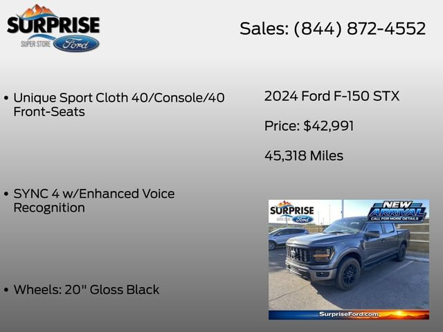 Certified 2024 Ford F150 STX w/ STX Black Appearance Package AWD/4WD image 16