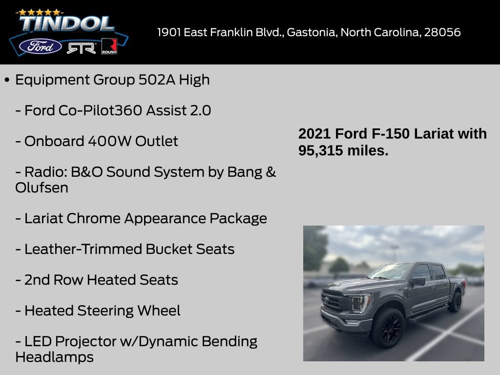 Certified 2021 Ford F150 Lariat w/ Equipment Group 502A High AWD/4WD image 17