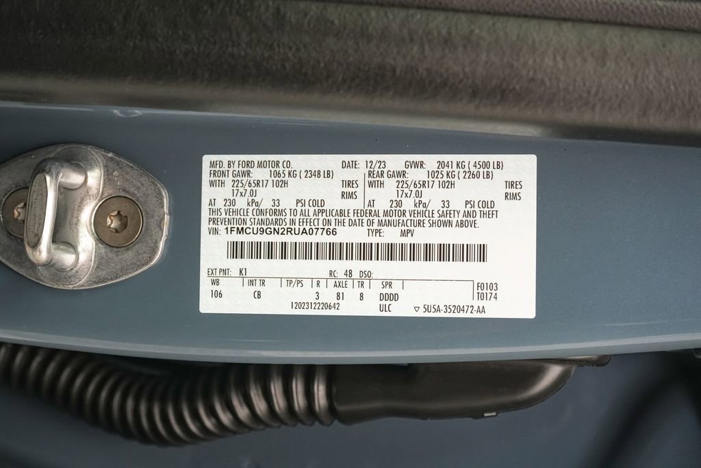 Certified 2024 Ford Escape Active AWD/4WD image 24
