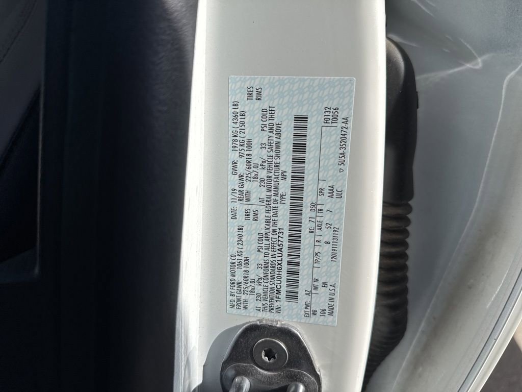 Certified 2020 Ford Escape SEL image 15