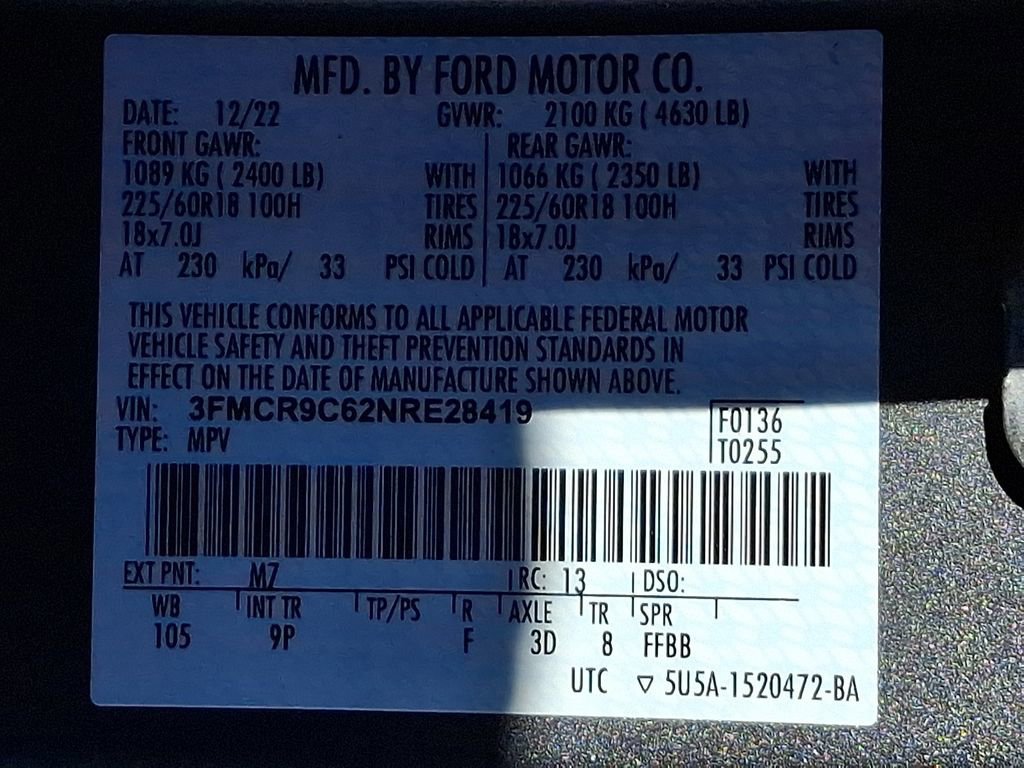 Certified 2022 Ford Bronco Sport Outer Banks w/ Tech Package image 28