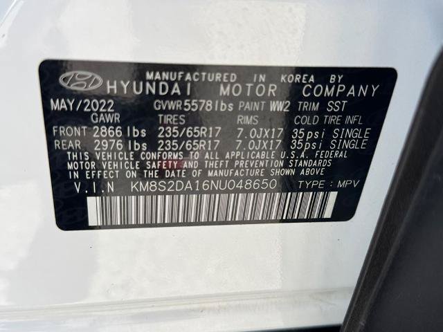 Used 2022 Hyundai Santa Fe Blue AWD/4WD image 28