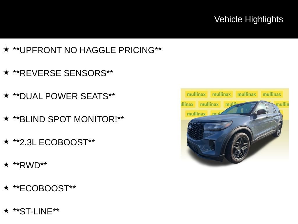 Certified 2025 Ford Explorer ST-Line w/ Premium Package image 6