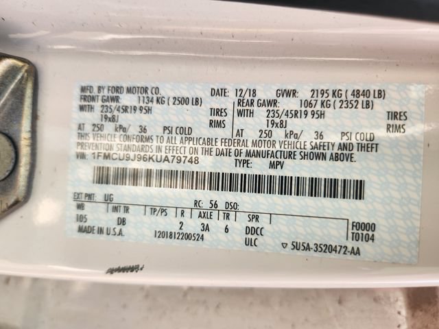 Certified 2019 Ford Escape Titanium AWD/4WD image 25