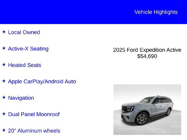 Certified 2025 Ford Expedition Active AWD/4WD image 3