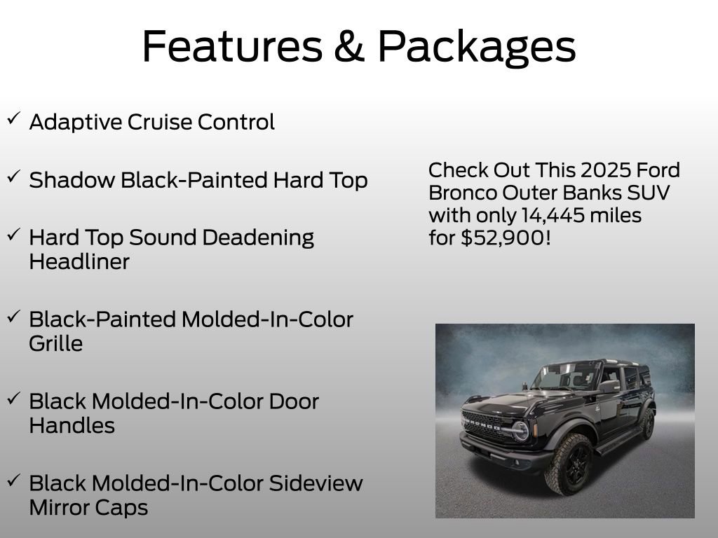 Certified 2025 Ford Bronco Outer Banks AWD/4WD image 8