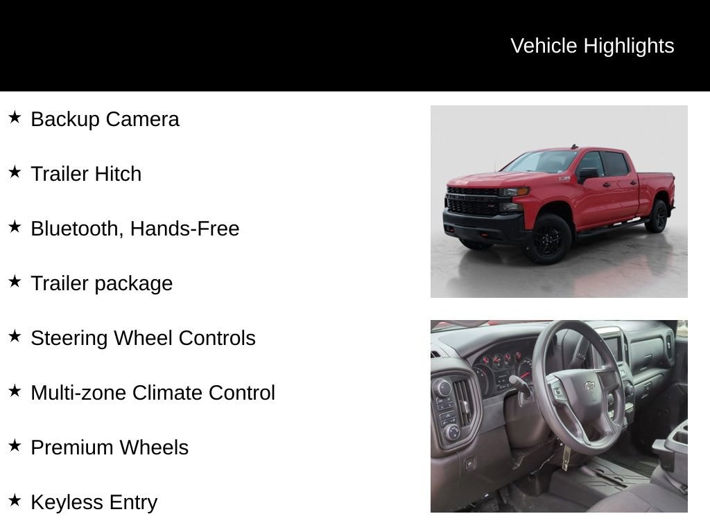Used 2021 Chevrolet Silverado 1500 Custom Trail Boss image 31