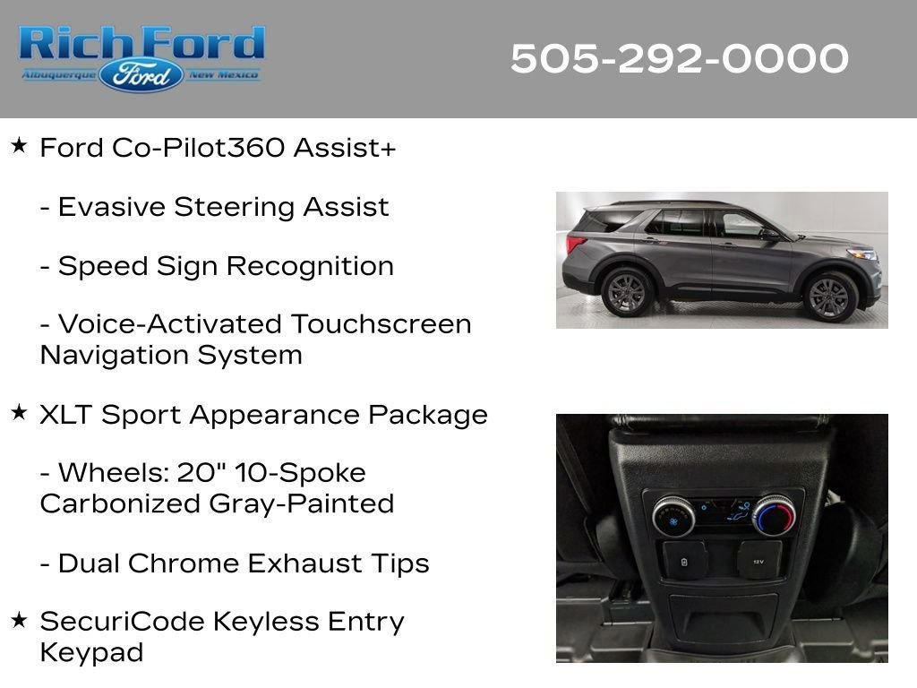 Certified 2024 Ford Explorer XLT w/ Equipment Group 202A RWD image 26