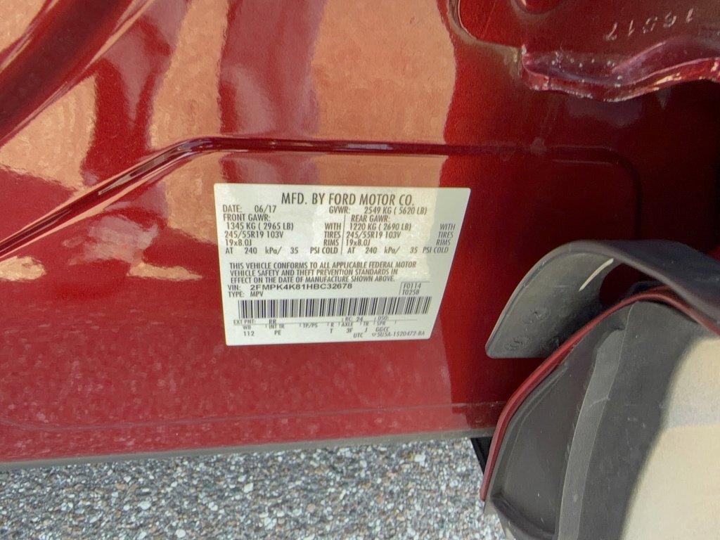 Certified 2017 Ford Edge Titanium w/ Equipment Group 302A image 35