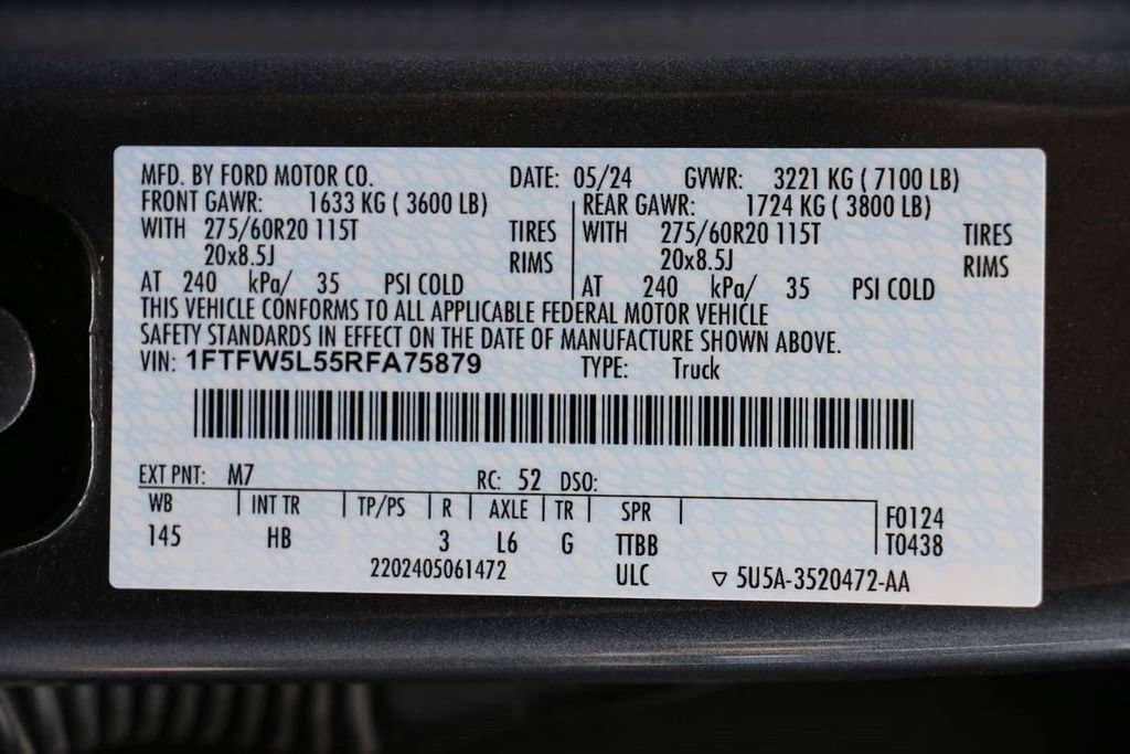 Certified 2024 Ford F150 Lariat w/ Bed Utility Package AWD/4WD image 38