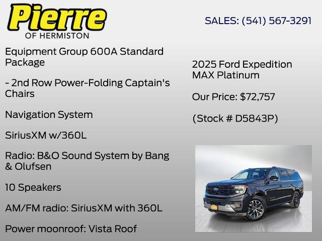 Certified 2025 Ford Expedition Max Platinum AWD/4WD image 7