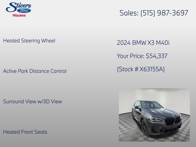 Used 2024 BMW X3 M40i w/ Premium Package AWD/4WD image 28