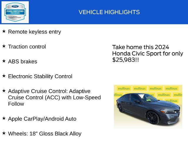 Used 2024 Honda Civic Sport image 17
