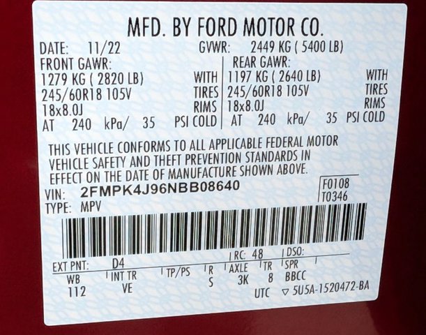 Certified 2022 Ford Edge SEL w/ Convenience Package image 10