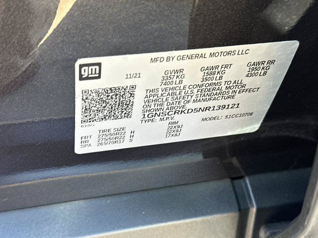 Used 2022 Chevrolet Tahoe RST w/ Luxury Package RWD image 29