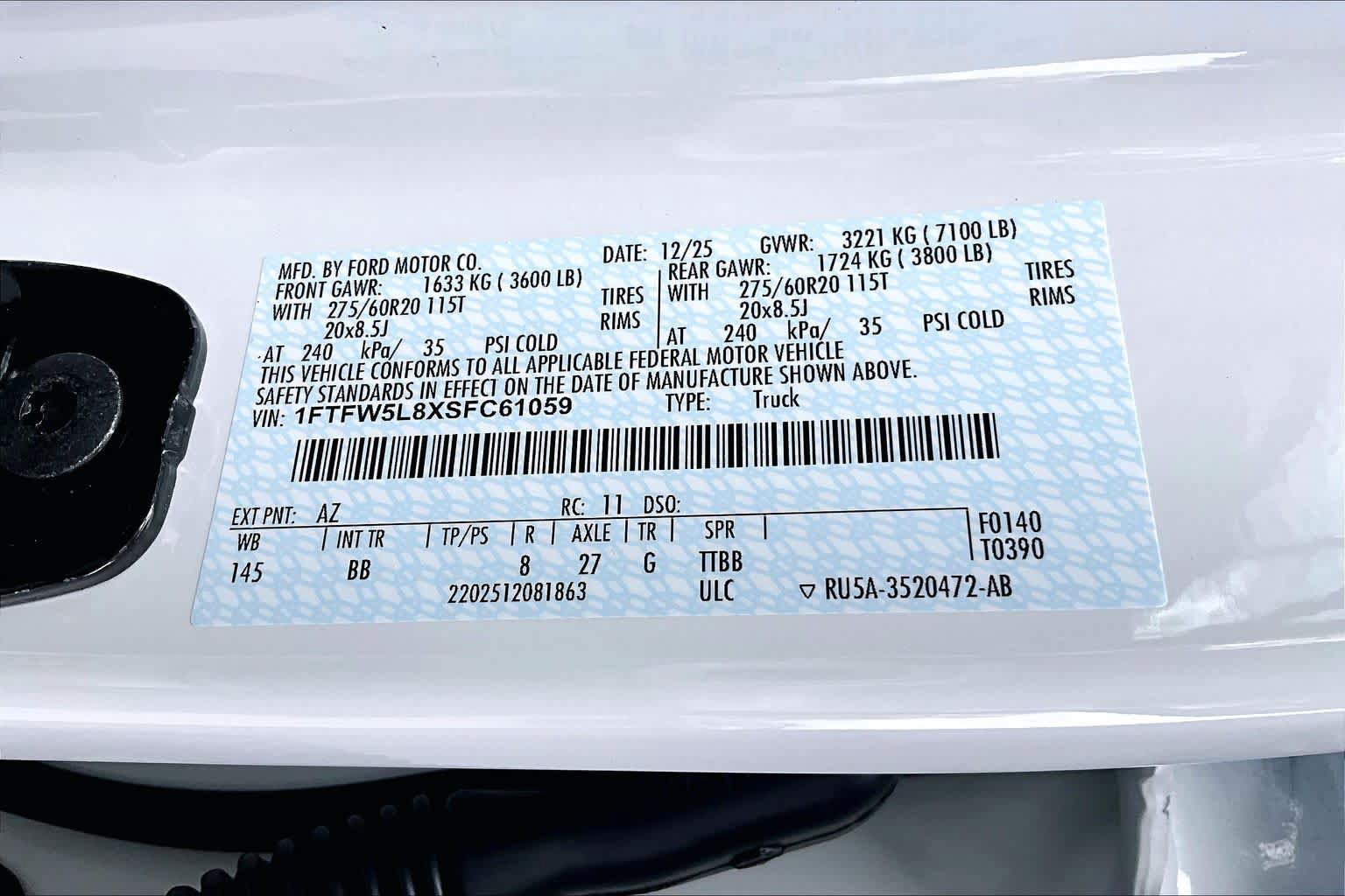 Certified 2025 Ford F150 Lariat w/ Equipment Group 502A High AWD/4WD image 34
