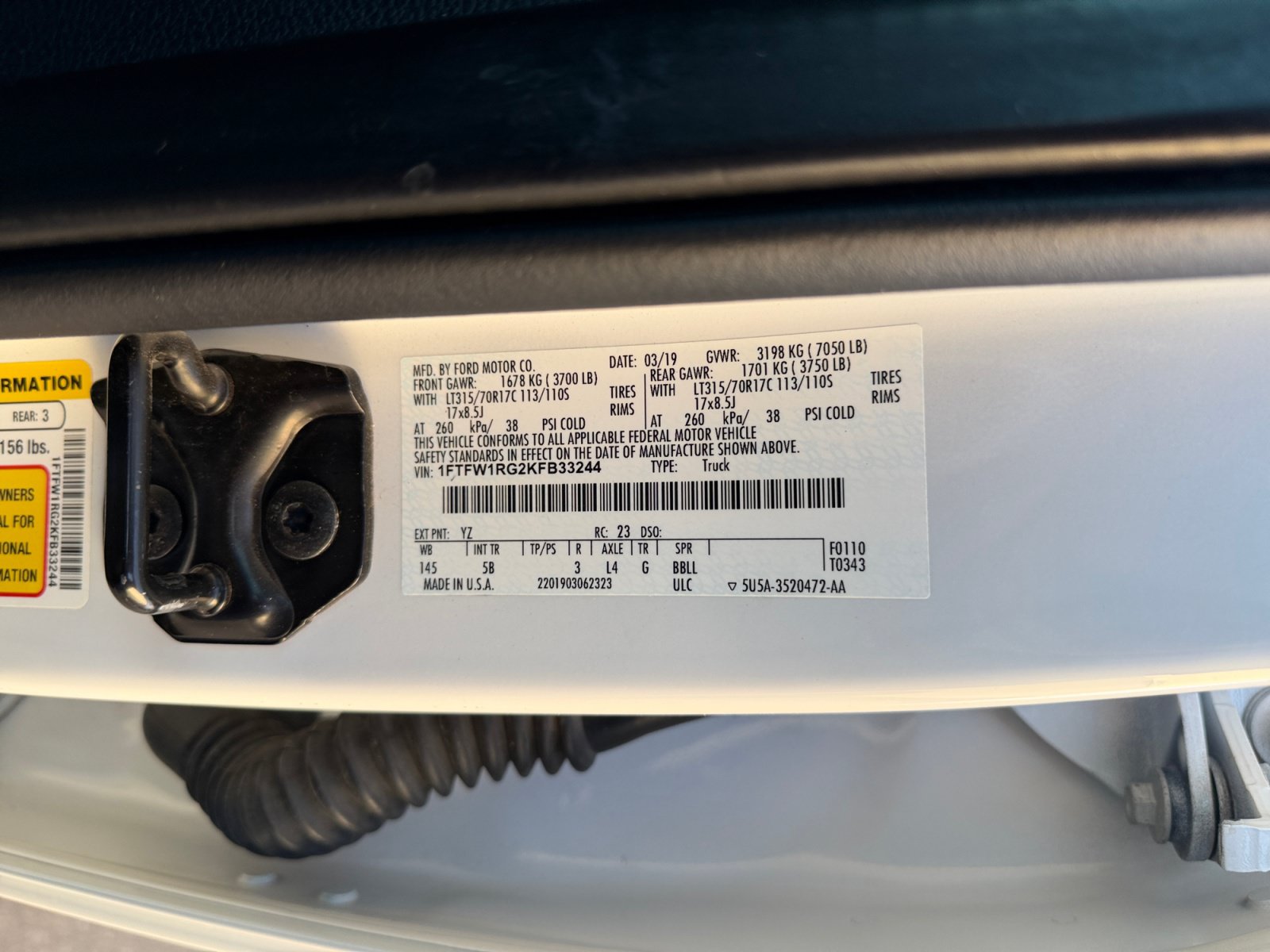 Certified 2019 Ford F150 Raptor w/ Equipment Group 802A Luxury AWD/4WD image 33