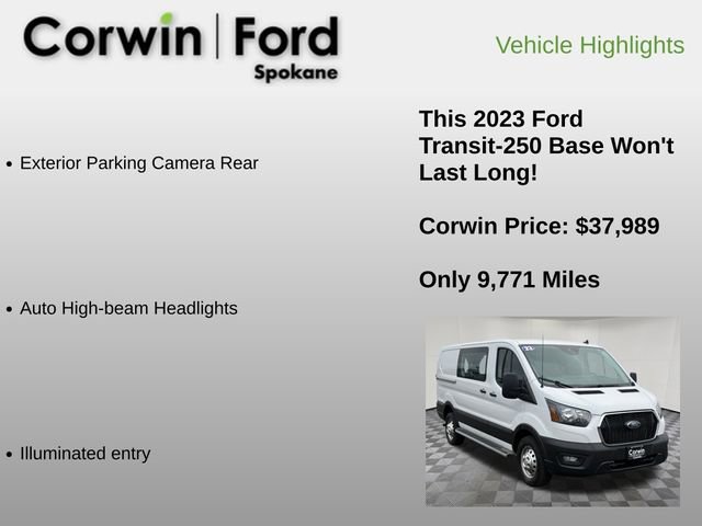 Certified 2023 Ford Transit 250 Low Roof AWD w/ Exterior Upgrade Package image 12