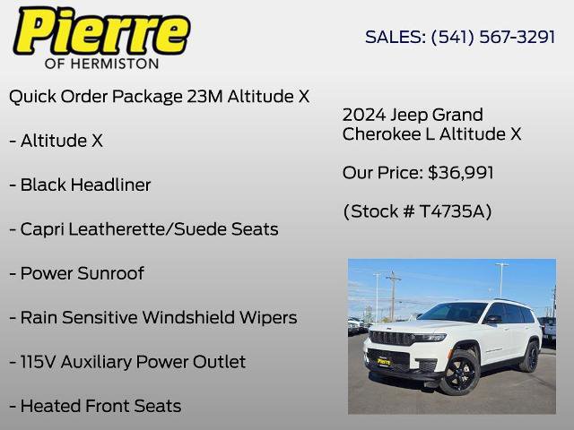 Used 2024 Jeep Grand Cherokee L Altitude AWD/4WD image 7
