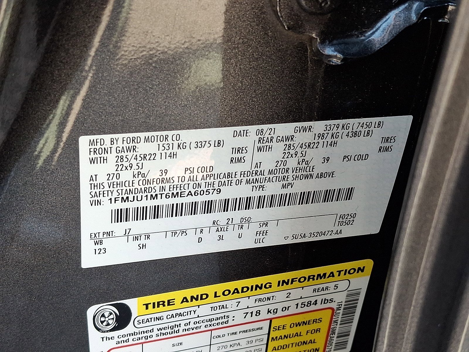 Certified 2021 Ford Expedition Platinum AWD/4WD image 26